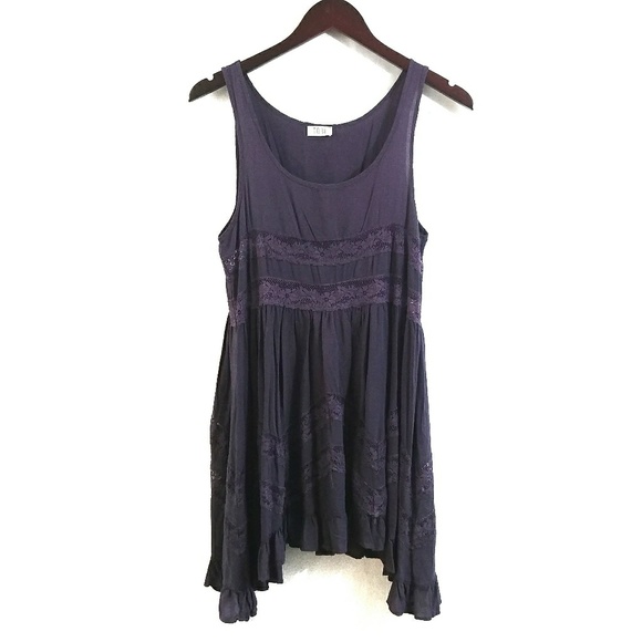Tobi Tops - 🎉CCO Tobi Lace Tunic Top Voile Purple